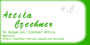 attila czechner business card